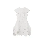 SIMKHAI Holloway Embroidered Mini Dress in White | Mini Dresses | Coveti