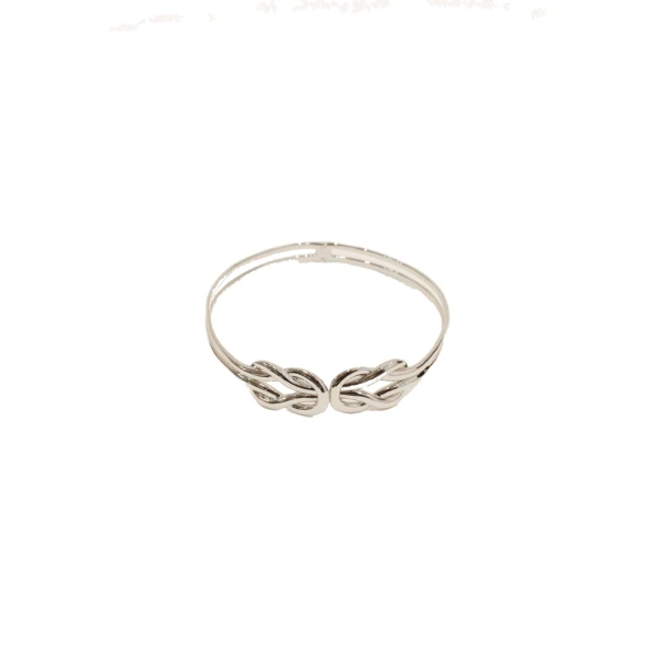 JONATHAN SIMKHAI Calla Braided Choker in Cool Silver