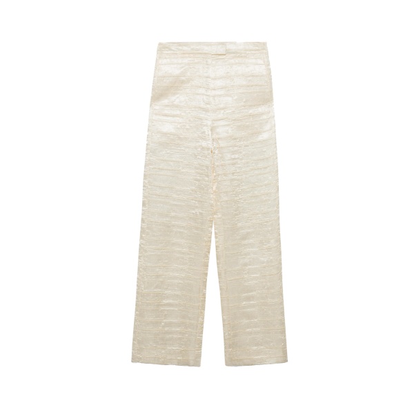 SIMKHAI Jette Satin Pant in Porcelain
