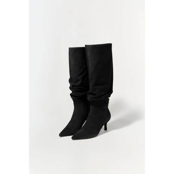 Jordi Suede Boot in Black - Image 5