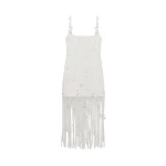 SIMKHAI Juliana Midi Dress in White