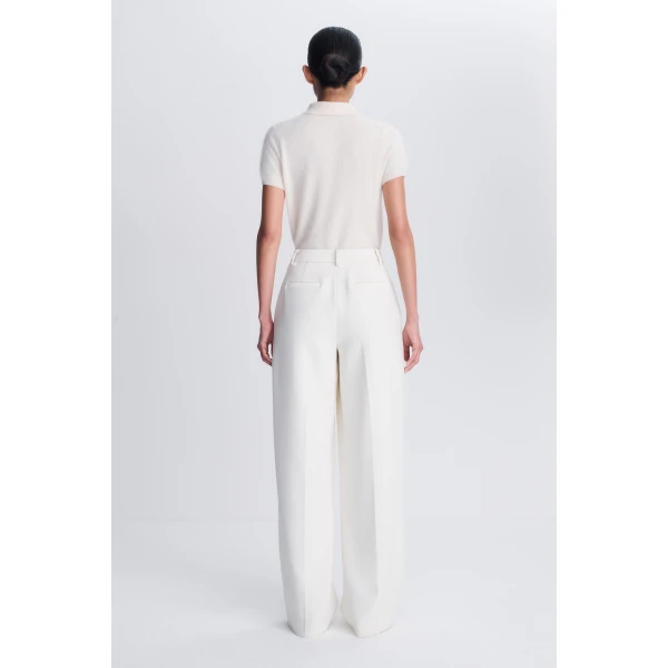 Kaia Straight Leg Pant in Ivory - Image 5