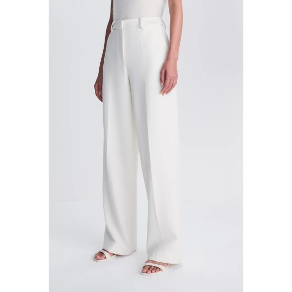 Kaia Straight Leg Pant in Ivory - Image 6