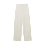 SIMKHAI Kaia Straight Leg Pant in Ivory