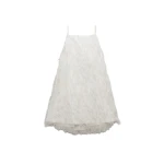 SIMKHAI Kalla Fringe Jacquard Mini Dress in Ivory