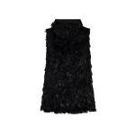 SIMKHAI Karlene Feather Mini Dress in Black