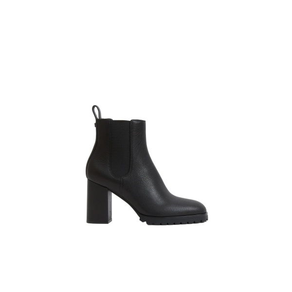 SIMKHAI Kayla Leather Heeled Chelsea Boot in Black