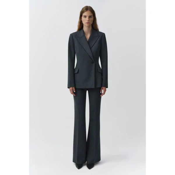 Kenna Trouser in Dark Charcoal - Image 6