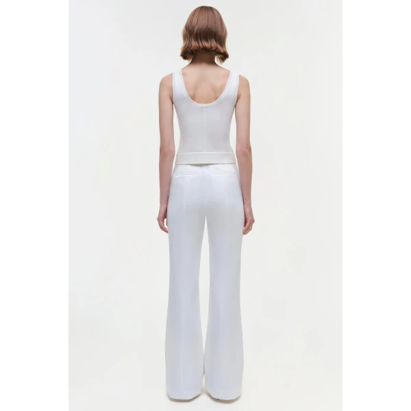 Kenna Twill Trouser in Ivory - Image 5