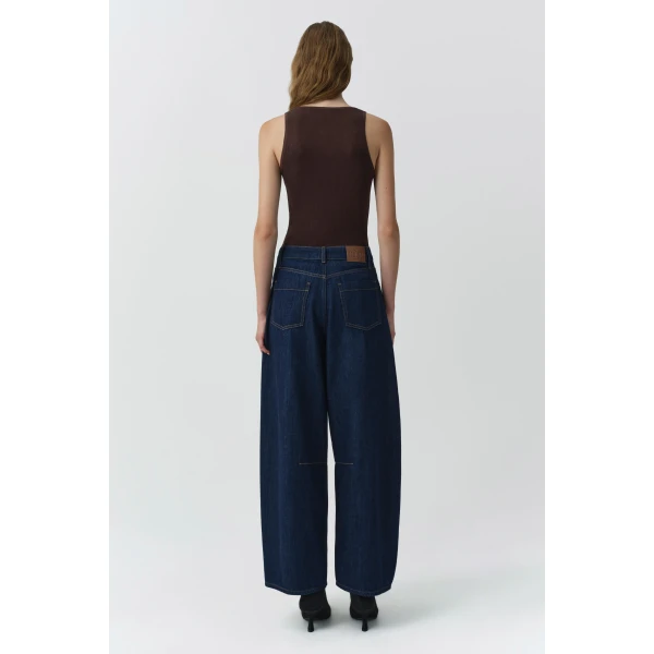 Kioni Silk Cashmere Tank in Chocolate - Image 5