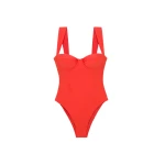 SIMKHAI Kyle Bustier One Piece in Lobster