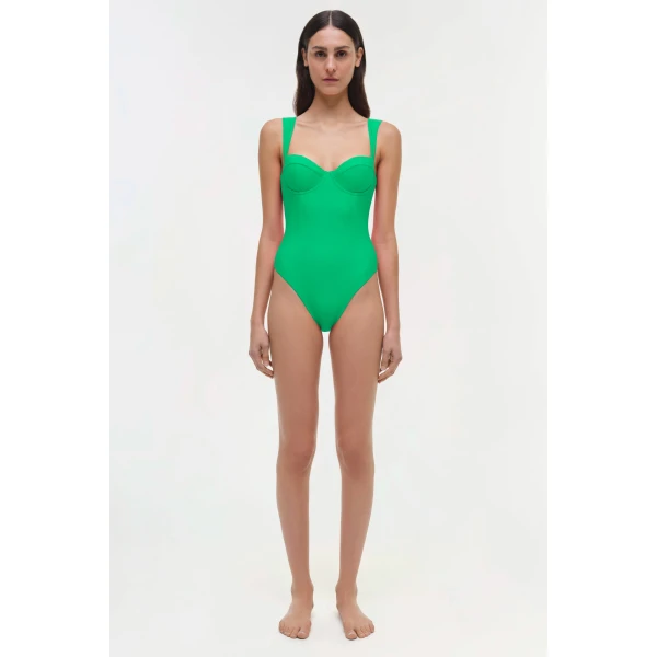 Kyle Bustier One Piece in Parakeet - Image 6