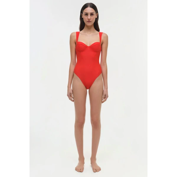 Kyle One Piece in Fiery Red - Image 6