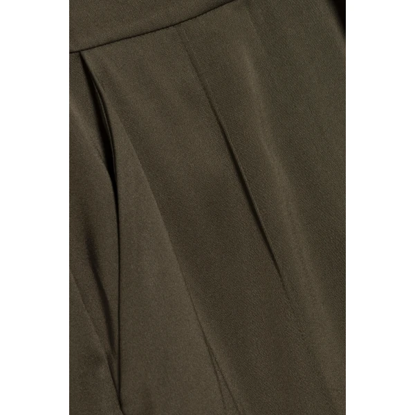 Kyra Satin Pant in Dark Olive - Image 6