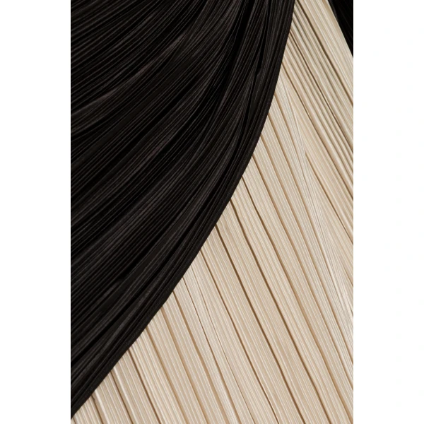 Laia Plisse Bustier Gown in Black Multi - Image 6