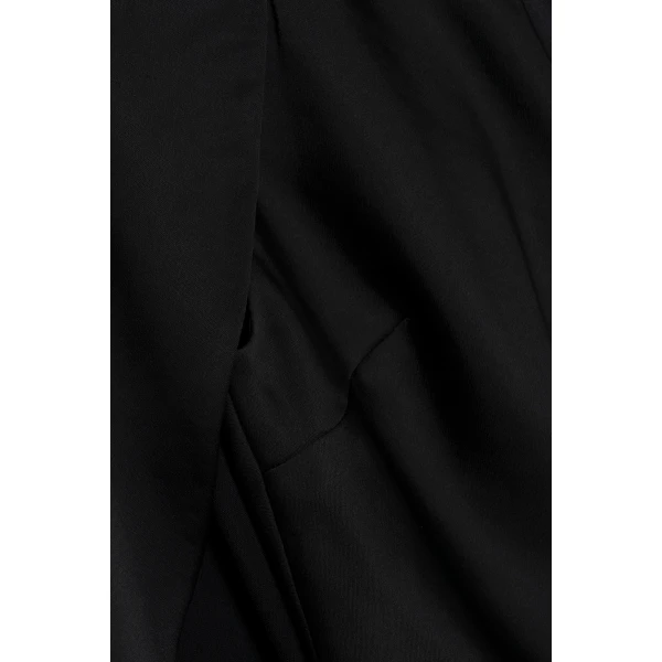 Lauren Satin Cape Top in Black - Image 6