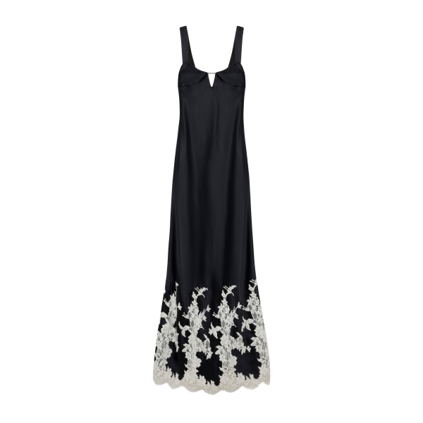 SIMKHAI Lea Lace Gown in Black Multi