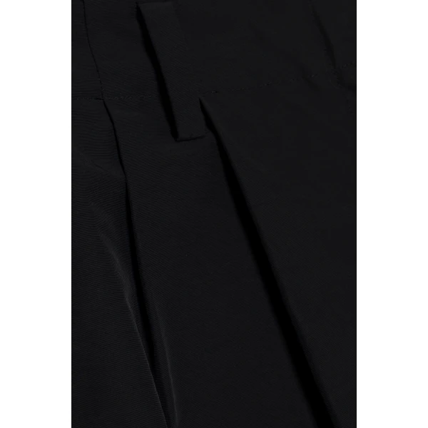 Leroy Pleated Wide Leg Pant in Black - Image 5