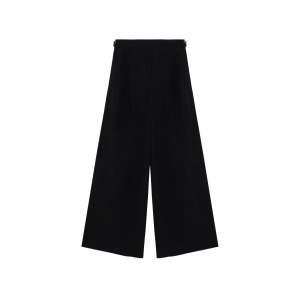 SIMKHAI Leroy Pleated Wide Leg Pant in Black
