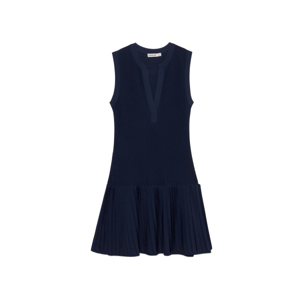 SIMKHAI Levie Knit Mini Dress in Midnight