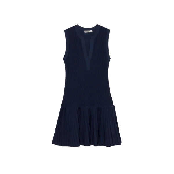Levie Knit Mini Dress in Midnight