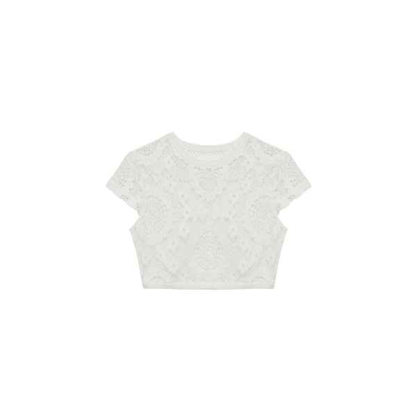 Lidie Lace Top in White