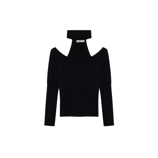 SIMKHAI Lila Off Shoulder Top in Black