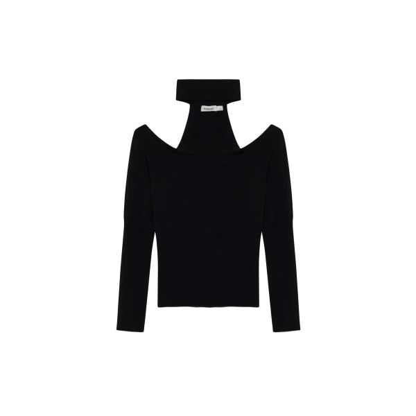 Lila Off Shoulder Top in Black