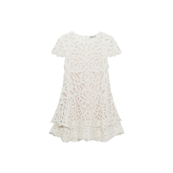 SIMKHAI Lina Lace Mini Dress in White