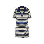 SIMKHAI Lira Knit Polo Mini Dress in Midnight Multi