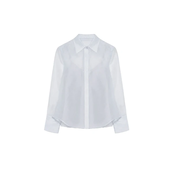 Loen Organza Shirt in Periwinkle Sky