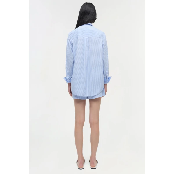 Loen Shirt in Periwinkle Stripe - Image 5