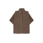 SIMKHAI Luly Wool Poncho in Birch