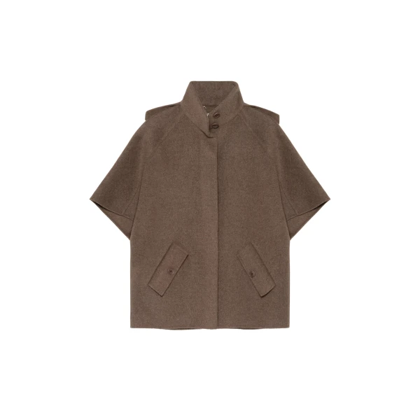 Luly Wool Poncho in Birch
