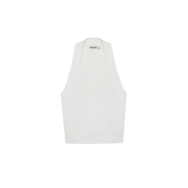 SIMKHAI Lynden Knit Tank in Ivory
