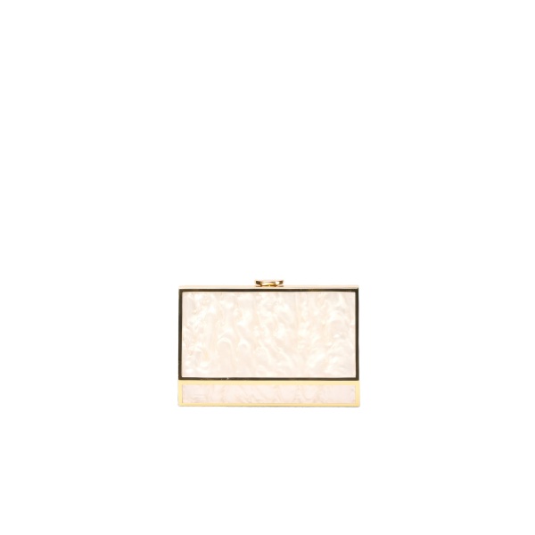 SIMKHAI Maddox Pearl Clutch in Pearl