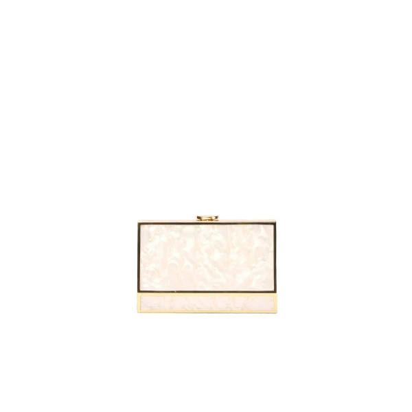 SIMKHAI Maddox Pearl Clutch in Pearl