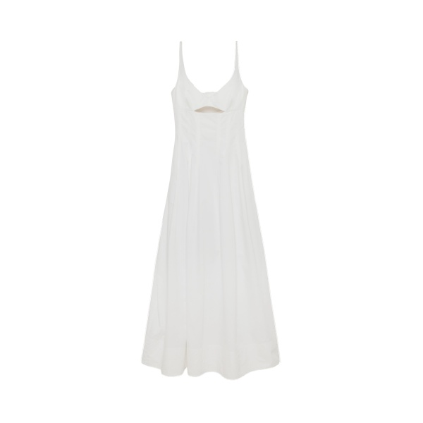 SIMKHAI Maddy Cotton Midi Dress in White