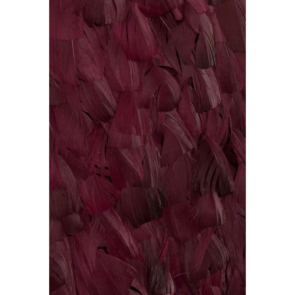 SIMKHAI Malvina Feather Gown in Fig
