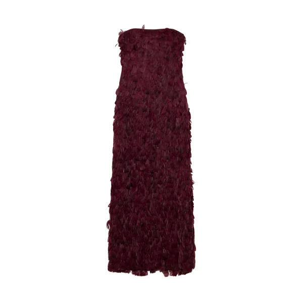Malvina Feather Gown in Fig