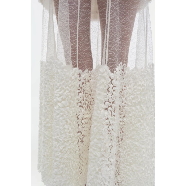 Marella Dress in Ivory - Image 5