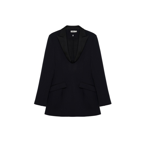 SIMKHAI Marina Blazer Mini Dress in Black