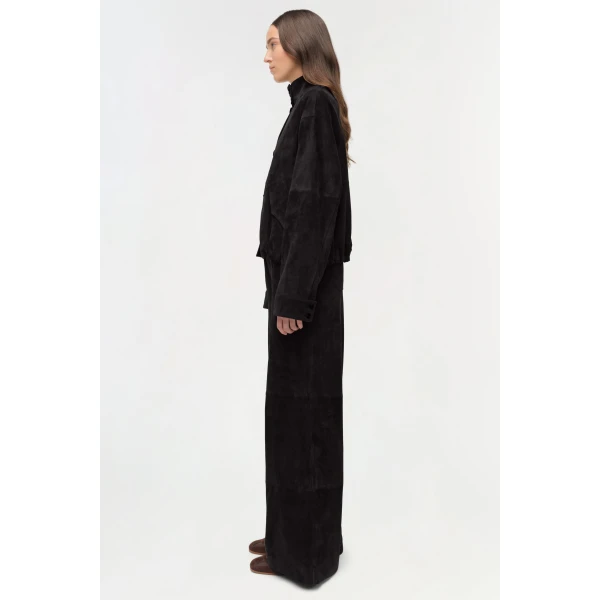 Marley Suede Jacket in Black - Image 6