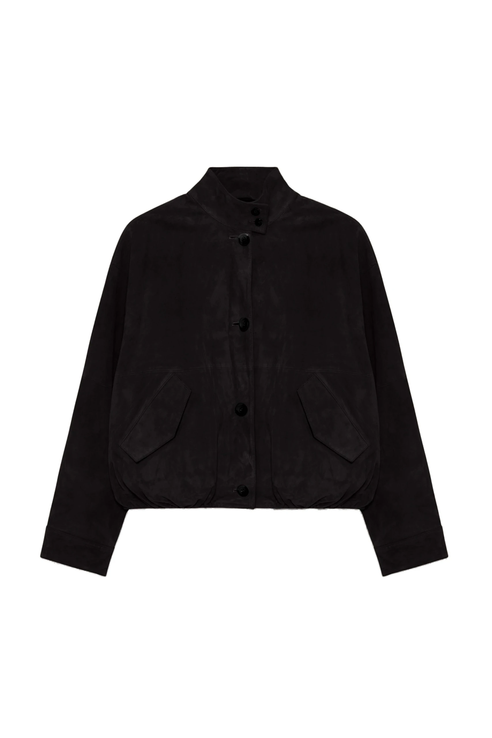 SIMKHAI Marley Suede Jacket in Black SIMKHAI Marley Suede Jacket in Black
