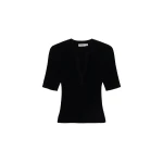 SIMKHAI Miley Knit Top in Black