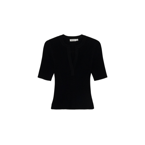 SIMKHAI Miley Knit Top in Black