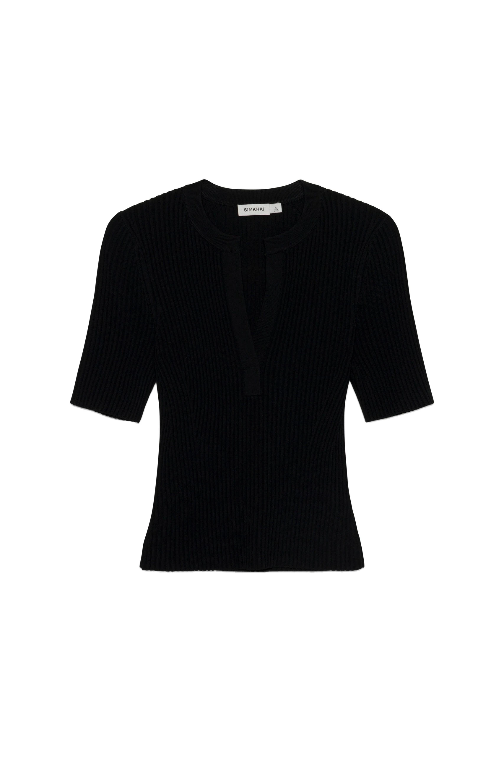 SIMKHAI Miley Knit Top in Black SIMKHAI Miley Knit Top in Black
