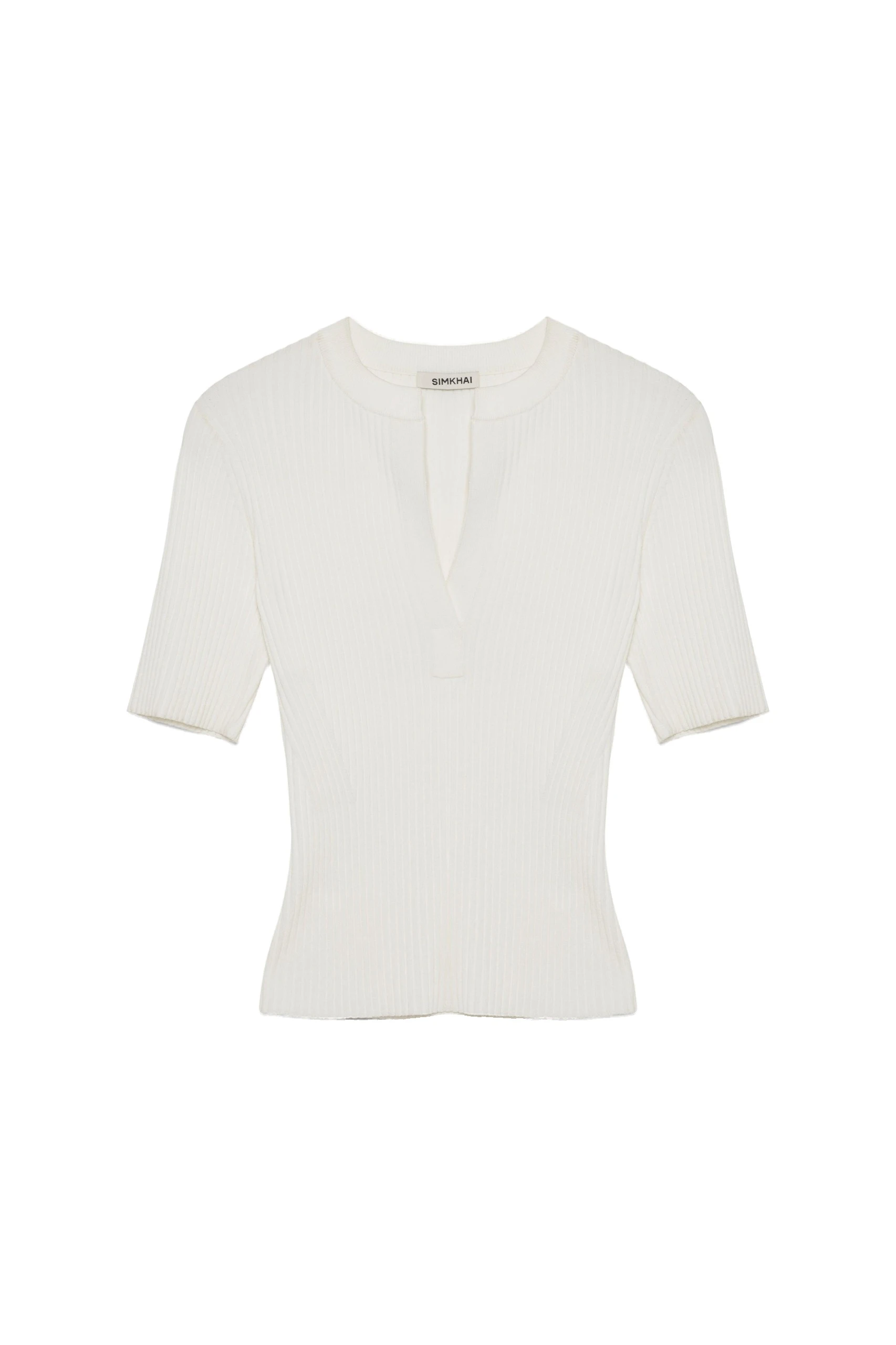 SIMKHAI Miley Knit Top in Ivory SIMKHAI Miley Knit Top in Ivory