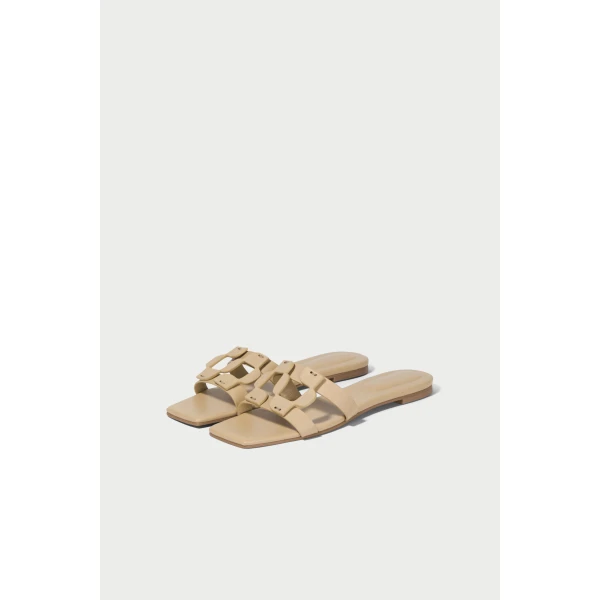 Monogram Slide in Camel - Image 6