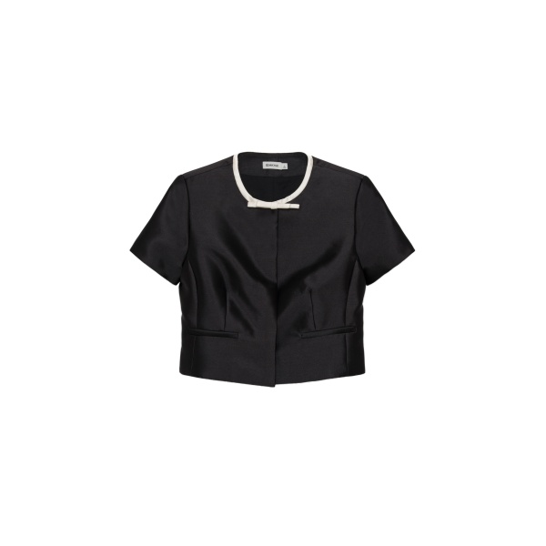 SIMKHAI Naelle Top in Black Frost Multi